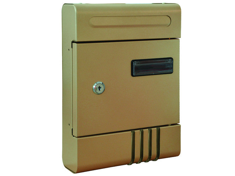 Cassetta postale in metallo per esterni bronzata - cm.20,5x6,5x29h. - bronzato SICURO