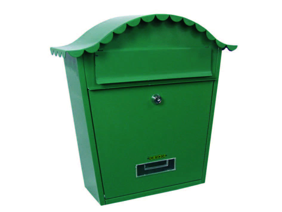 Cassetta postale portariviste sagomata per esterni verde - cm.36x13x36h. - colore verde SICURO