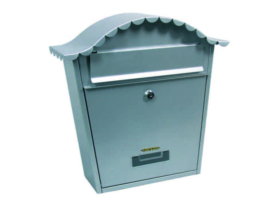 Cassetta postale portariviste sagomata per esterni grigia - cm.36x13x36h. - colore grigio SICURO