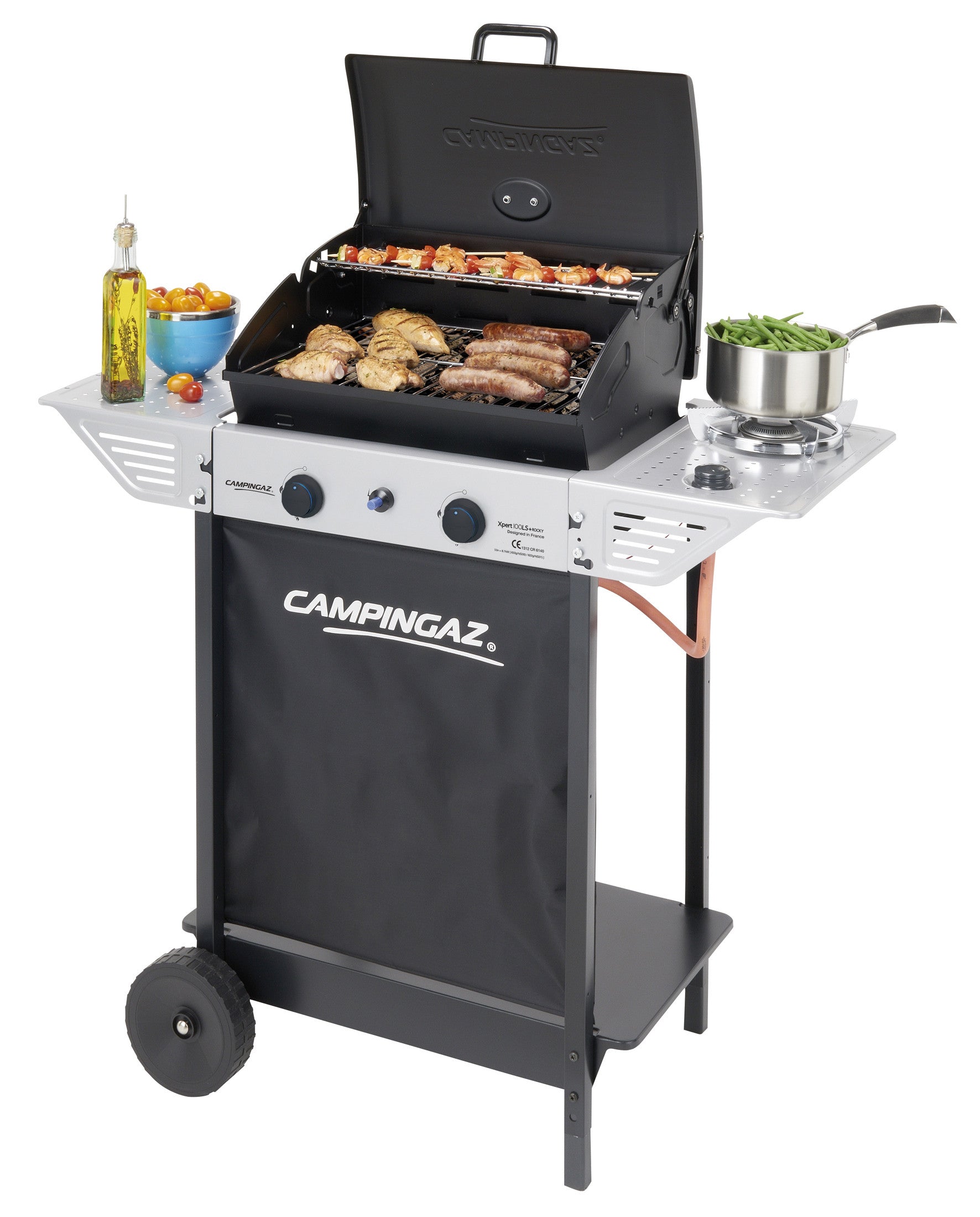 Barbecue a gas "Xpert 100 LS+Rocky" - 7,1 + 2,1 kw