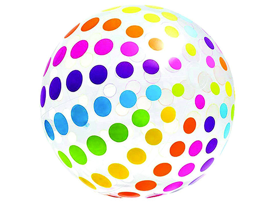 Pallone gonfiabile jumbo multicolore +3 anni - ø cm.107 - peso kg.0,490 (art.59065) INTEX