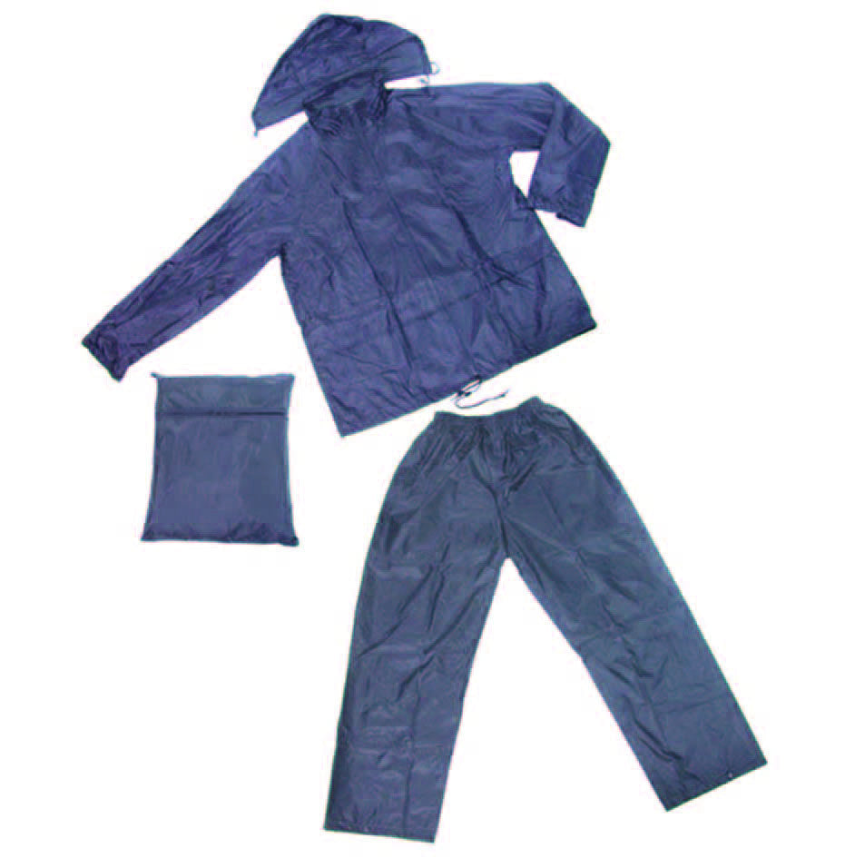 Impermeabile giacca/pantalone in nylon blu PROTEXIO