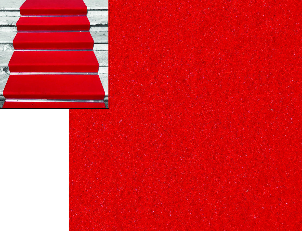 Passatoia elea basic colore rosso - mt.50x1h