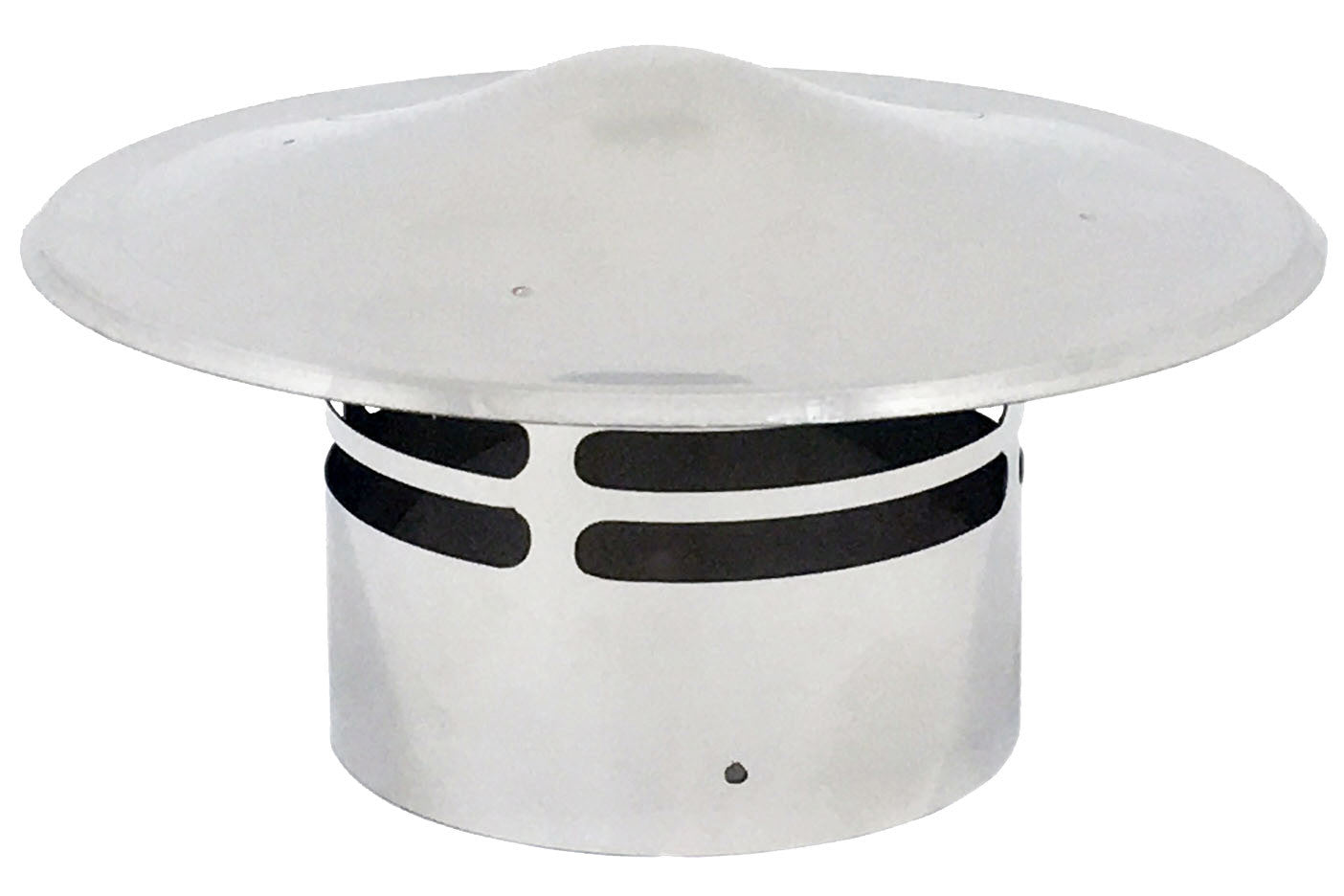 Terminale c/cappello inox dn pellet d.8