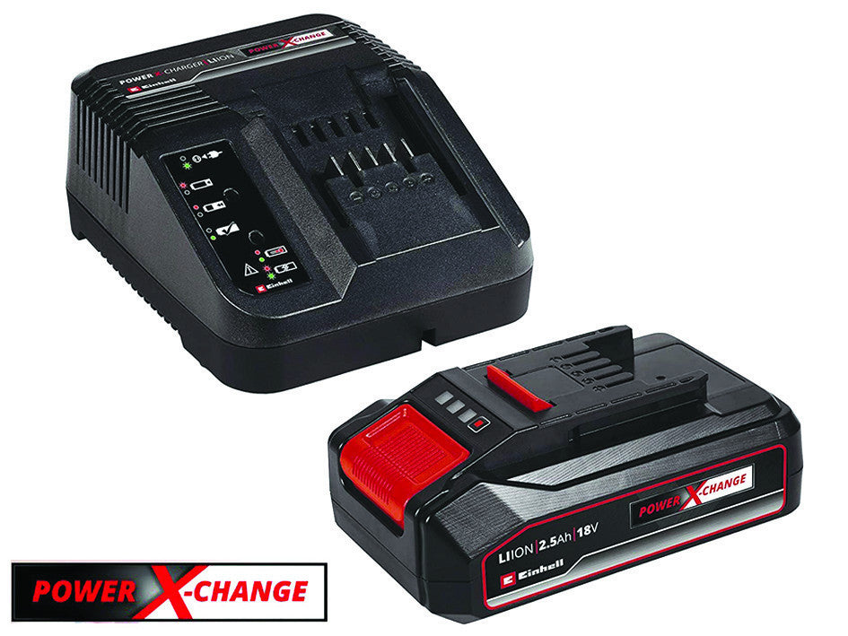 Kit energy caricabatteria x-change + 1 batteria 18v 2,5ah EINHELL