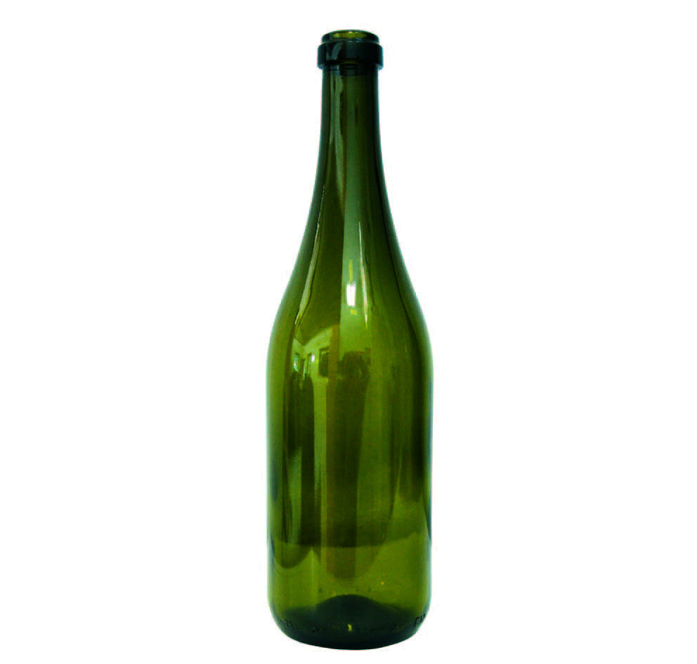 Bottiglia spumante emiliana verde - capacità lt.0,750