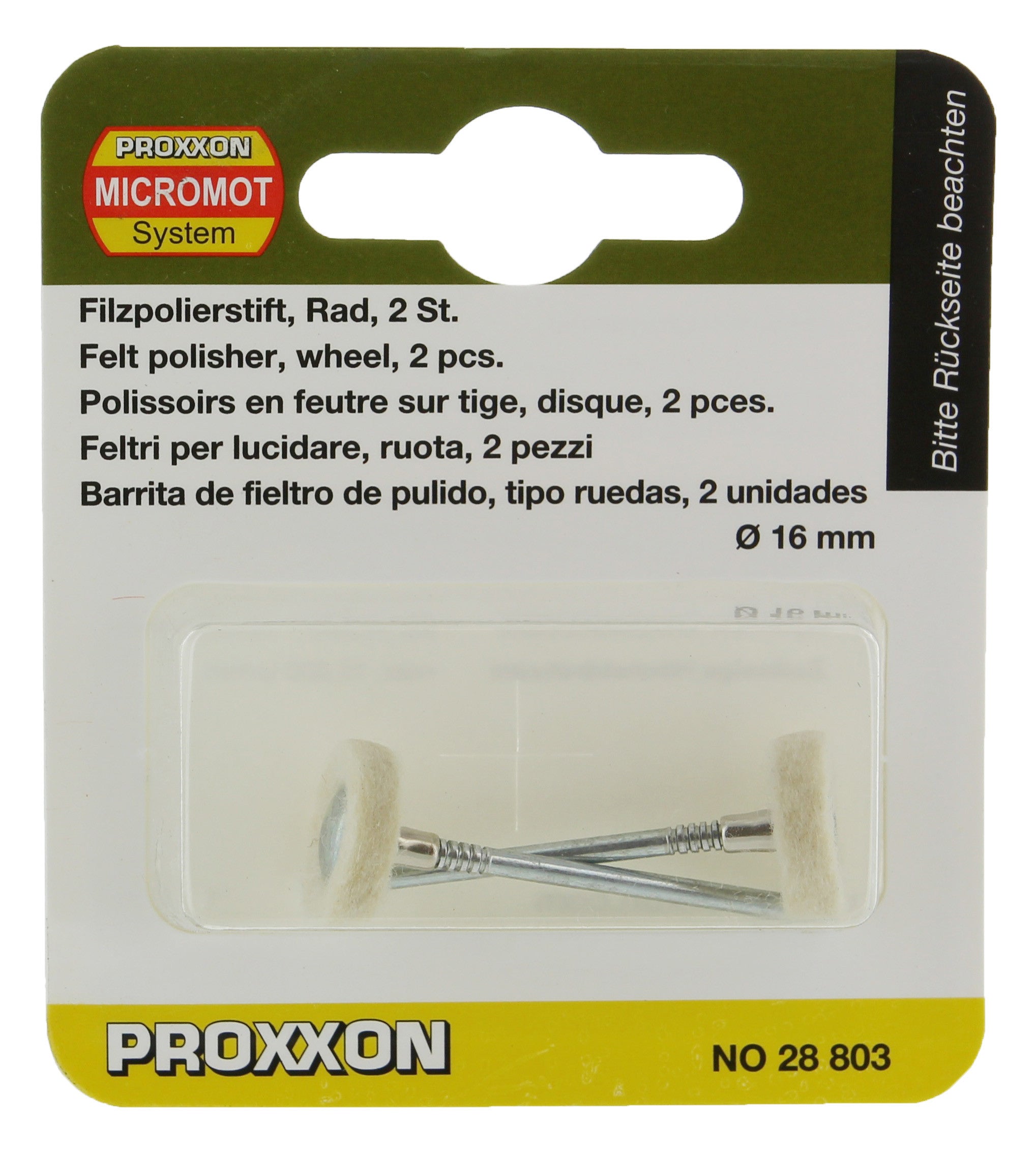 Proxxon 28803 fig.19feltri a ruota (2 pz) PROXXON GMBH