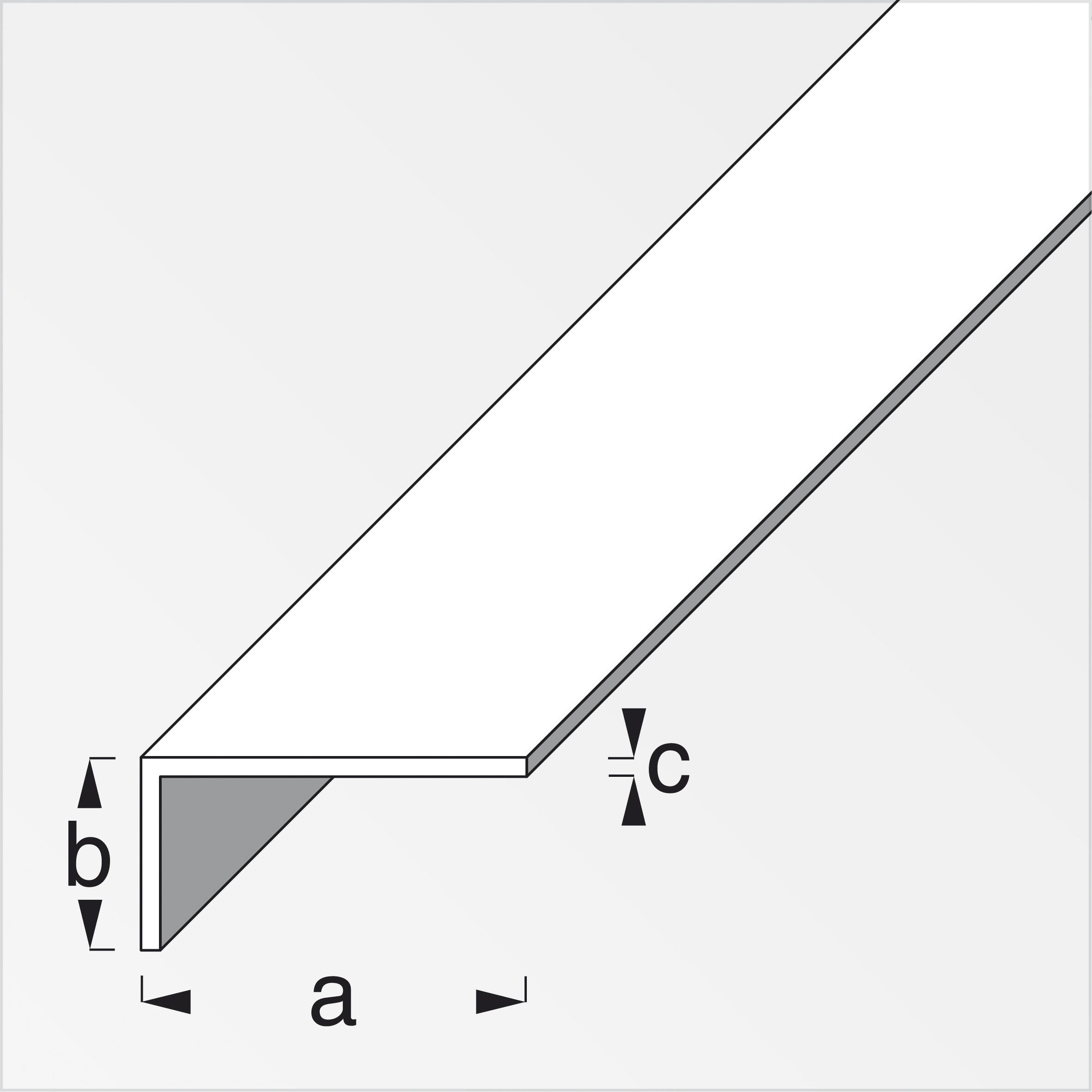 Profilo bianco h.200 cm elle 15x10x1 mm