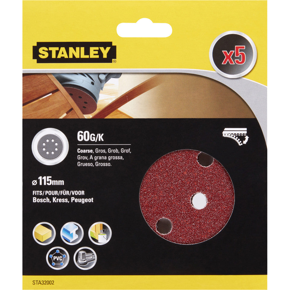 Piranha/stanley sta32002 (x32002)  5 dischi vel.rot-orb 115 gr.60