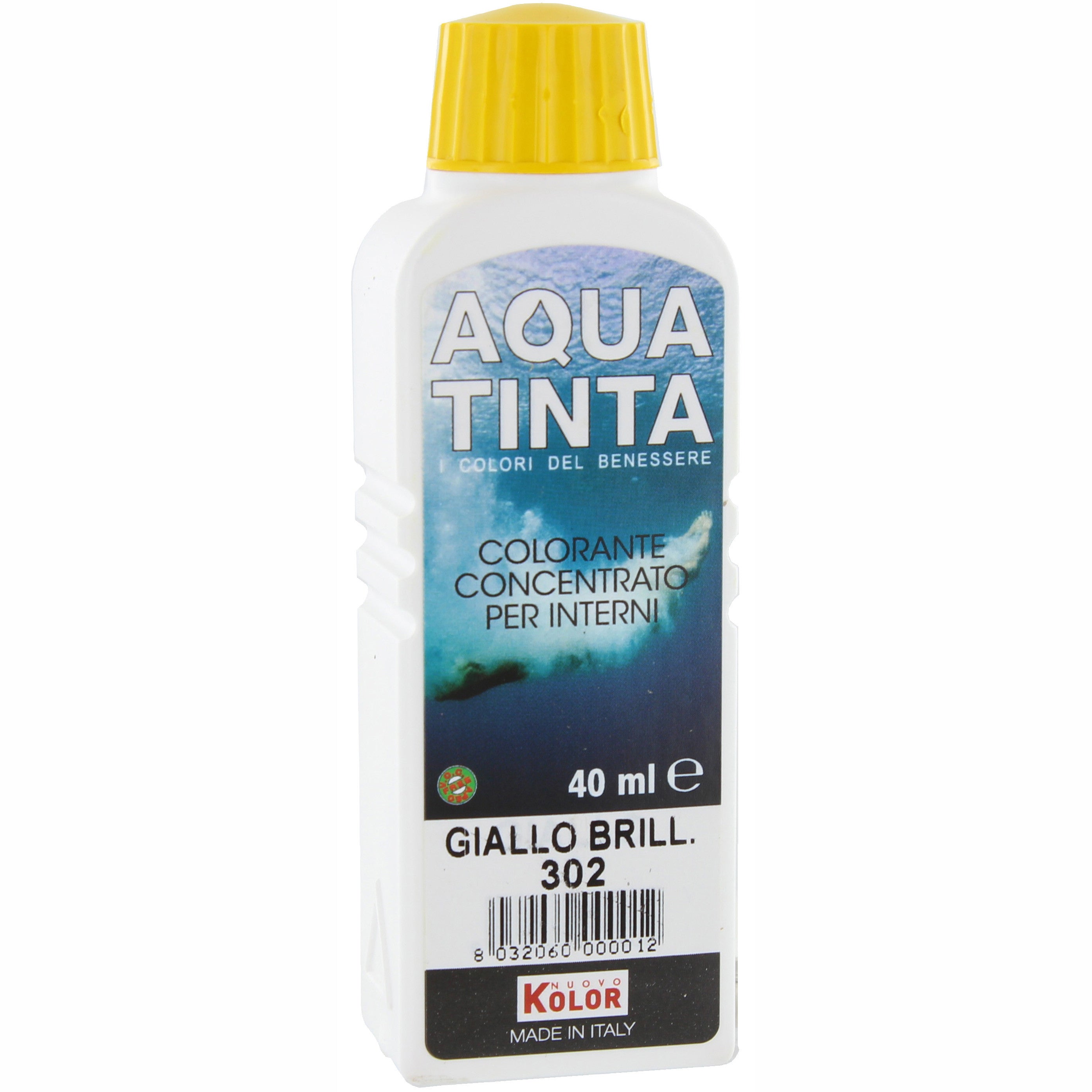Aquatinta per interni ml.40 302 giallo brill.