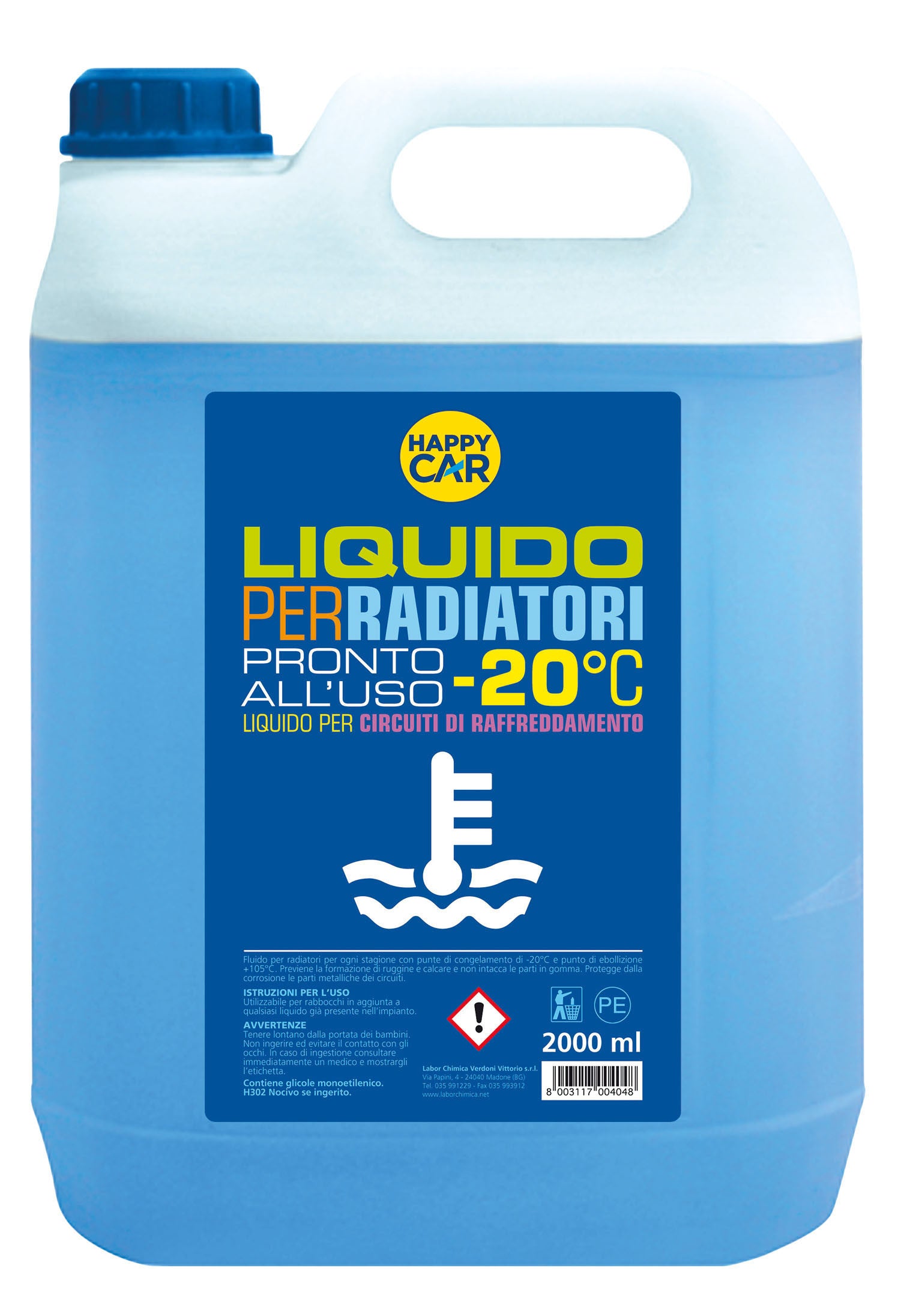 Liquido radiatore happy car(-20) lt.5