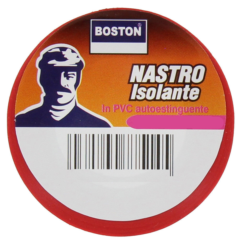 Nastro isolante rosso mm.15 (mt.10) BOSTON ITALIA