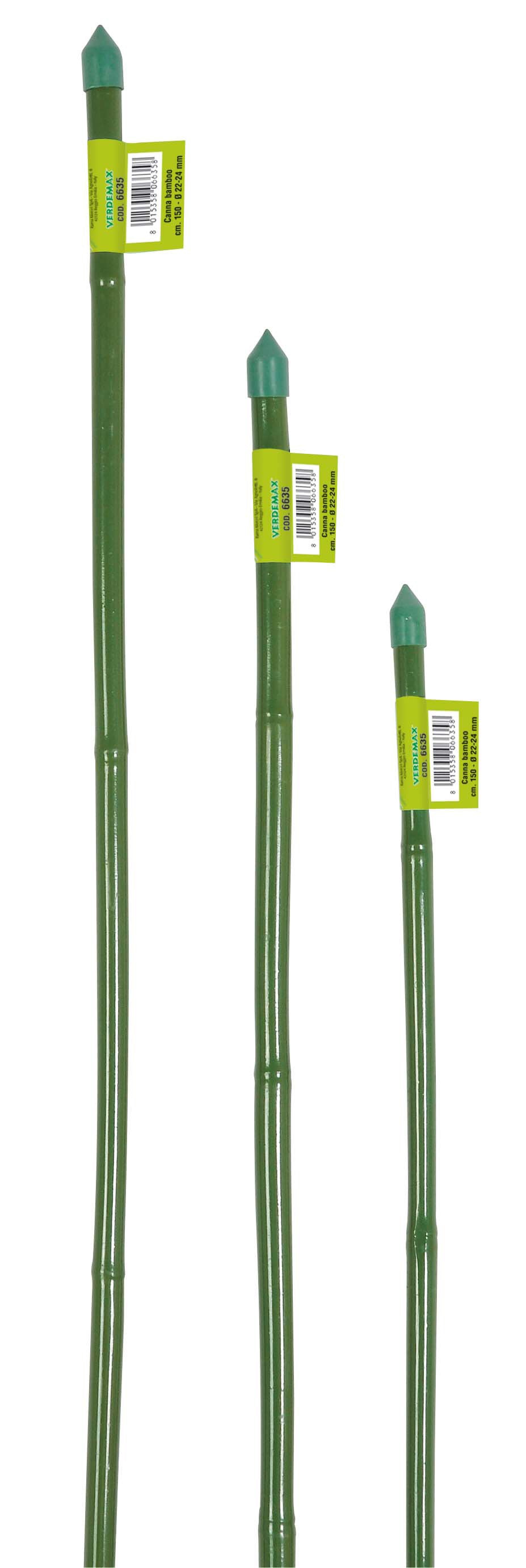 Tutore in bamboo plastificato cm 60 d. 8-10