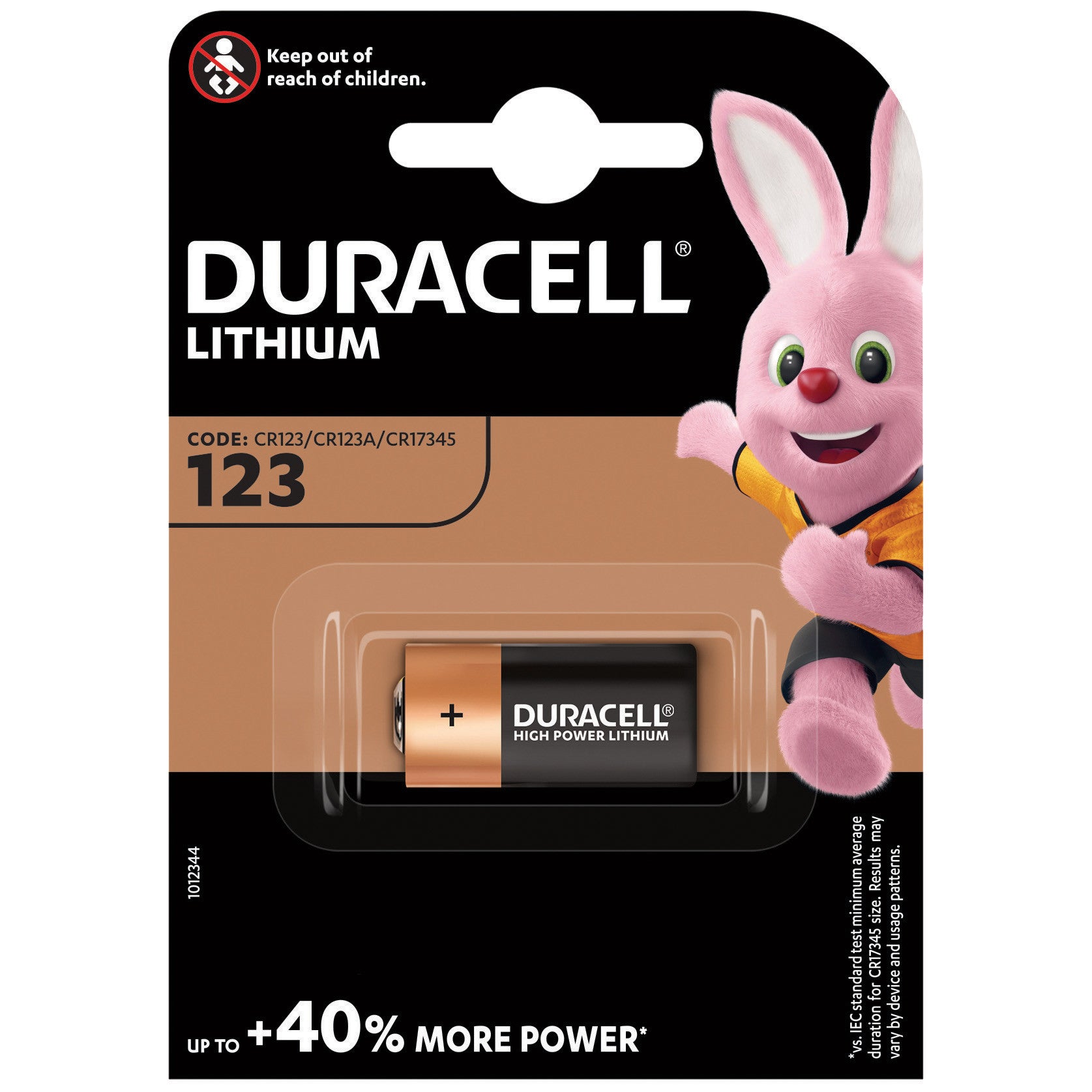 Duracell batteria 123 lithium