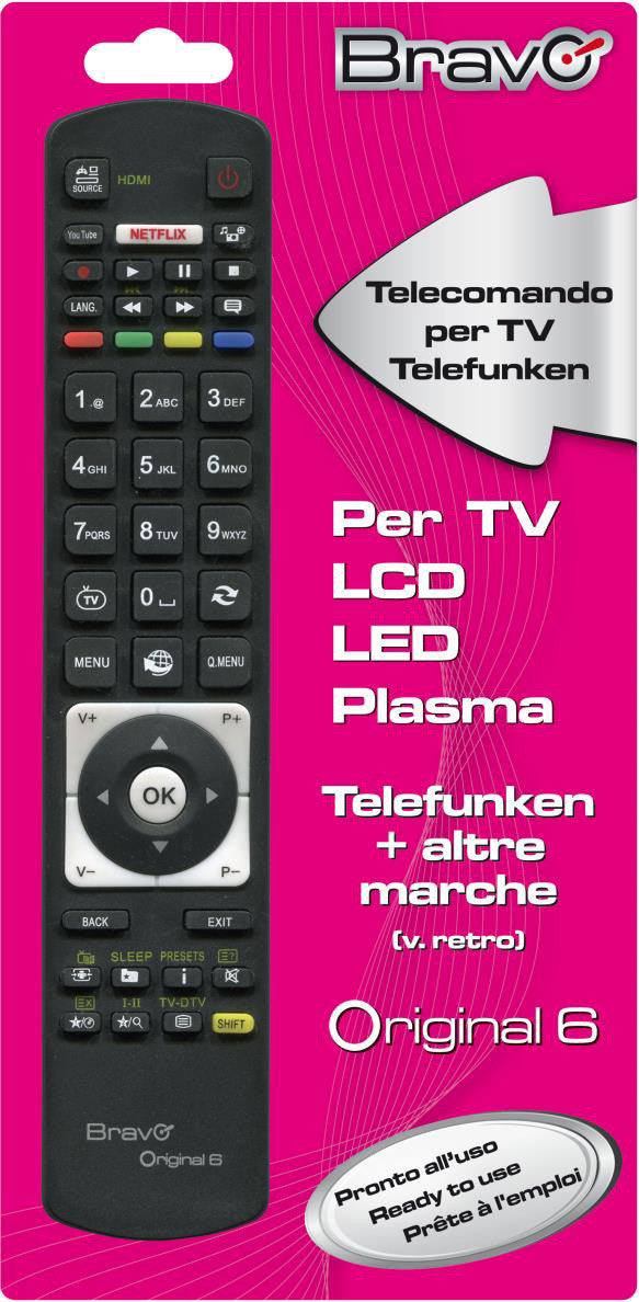 Telecomando tv bravo original6 telefunken