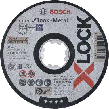 Bosch-b disco per inox x-lockmm.115x1,0