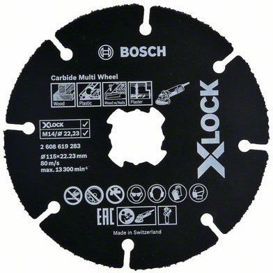 Bosch-b disco univ. carbide x-lock mm.115