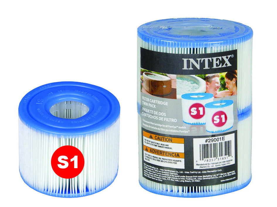 Cartuccia ricambio per filtri piscine in set pezzi 2 - tipo s1 peso kg.0,73 (29001) INTEX